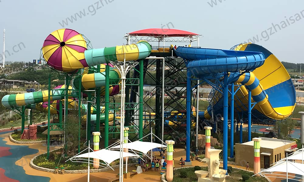 辽宁盖州亚特兰蒂斯海乐园大喇叭、暴风谷组合